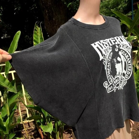 HYSTERIC GLAMOUR Short Bat Sleeve Cotton Logo Graphic Tee Shirt Black Size M L - Picture 7 of 12